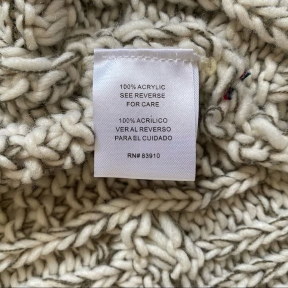 RXB Oatmeal Sleeveless Open Sweater Cardigan - L - Picture 4 of 5